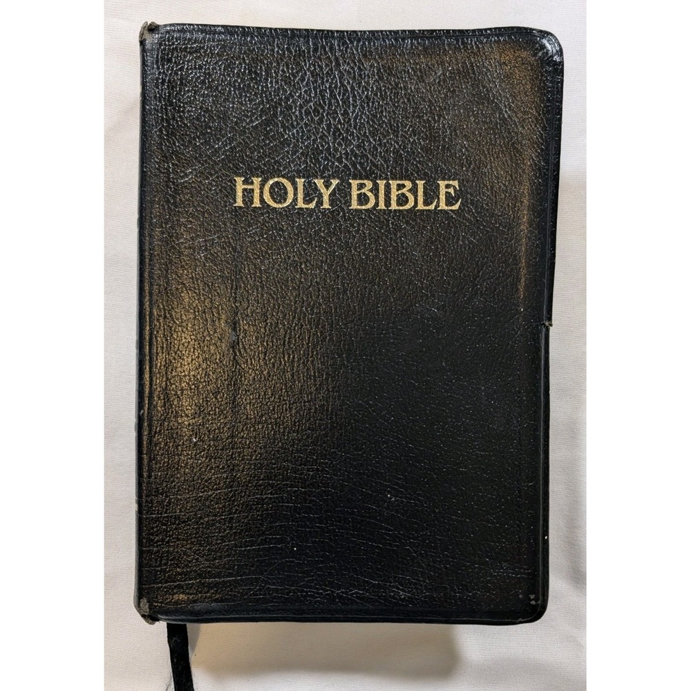 NKJV Holy Bible Thomas Nelson 234 Giant Print Red Letter Bonded Leather Vintage